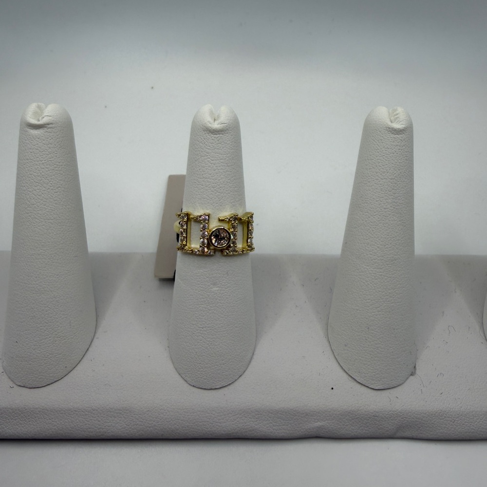 Gold and Silver Women's Ring with Intricate Design